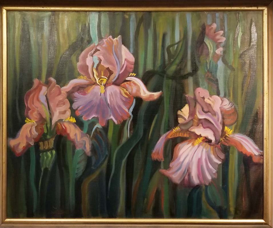    "Iris Hybrid"  1988 26” x 32” Oil on Linen $6,250  