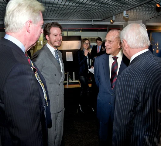 Oliver meeting HRH Duke of Edinburgh at Guards' Chapel