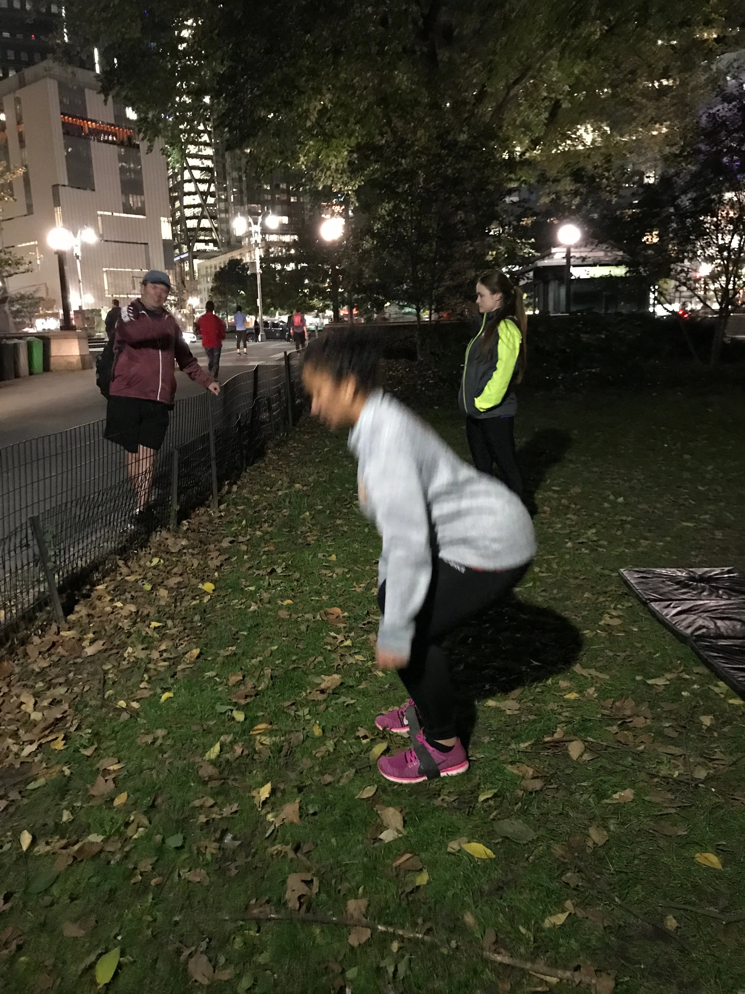 In Central Park, there is always a runner who stops by a session taking place to say hi! 