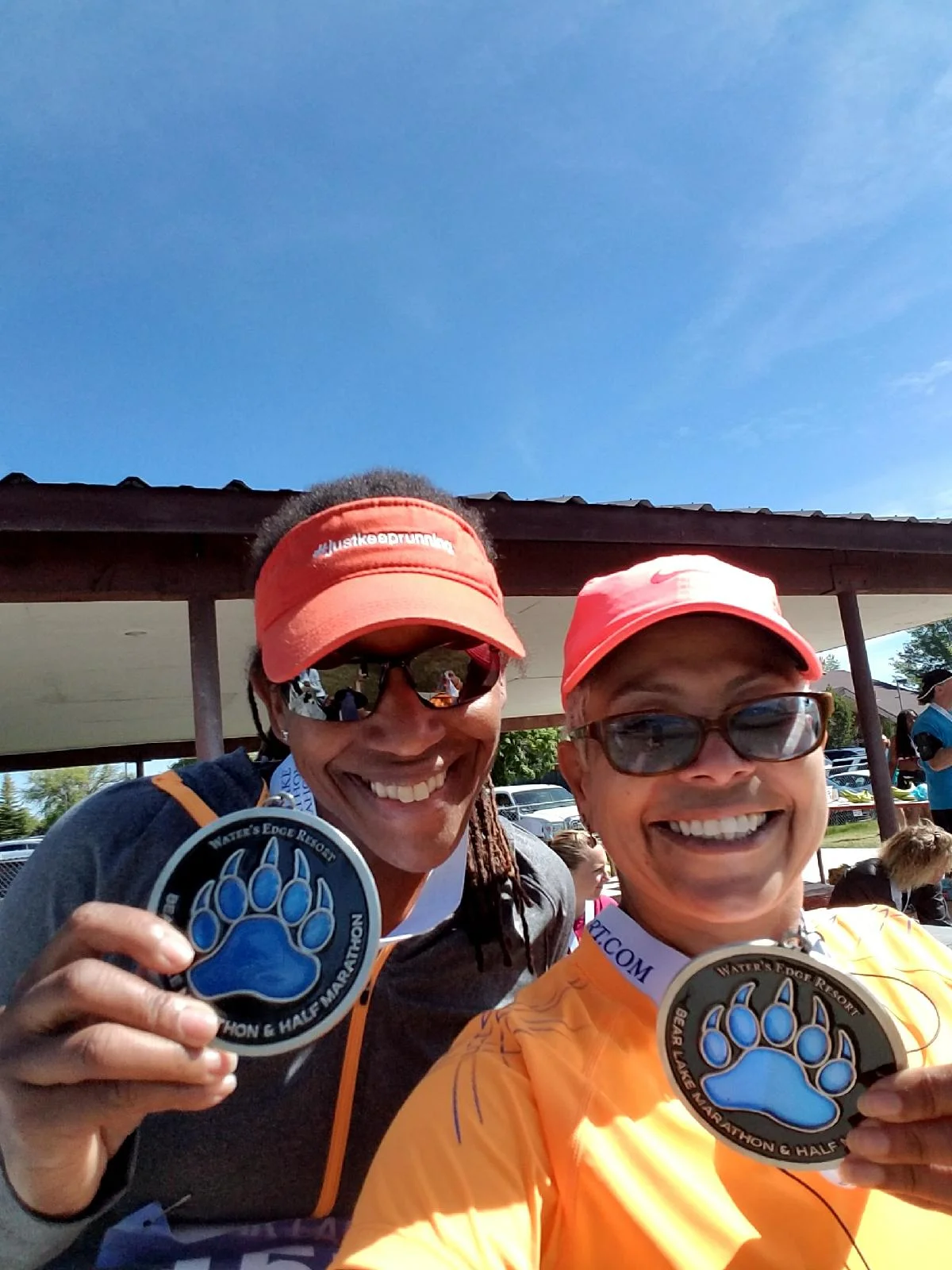 #RunPainFree Ambassadors Ana and Yvette complete the Bear Lake 3 Half Marathons in 3 States 2017