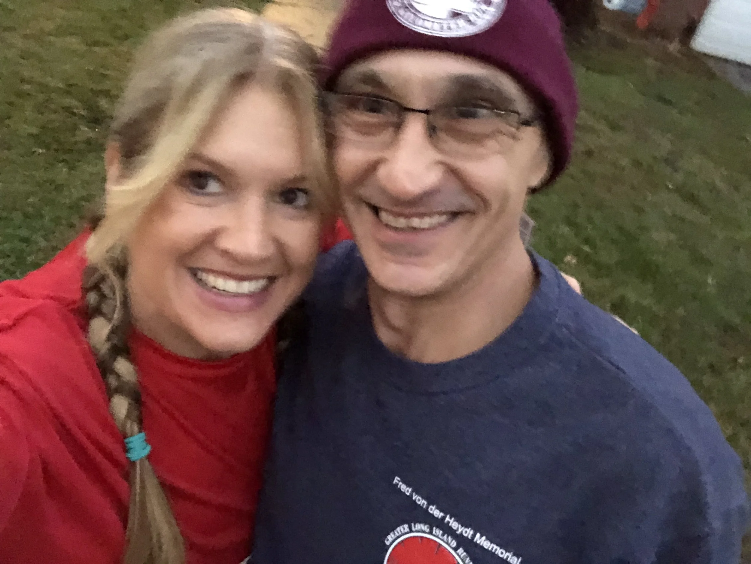 Nancy and her incredibly supportive, RUNNER boyfriend Chris! Getting in miles together!