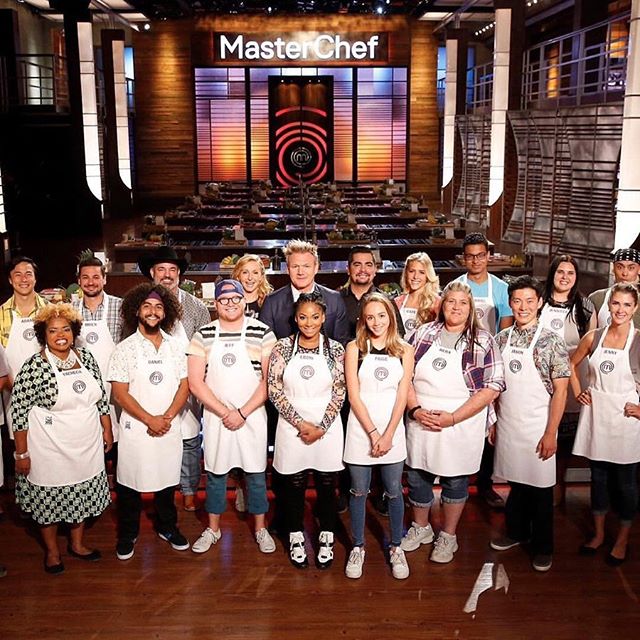Last night @masterchefonfox revealed their top 20 for their celebratory 10th season! #tbt to when that moment was us! Congratulations &amp; continued success to @gordongram, @chef_aaronsanchez, @jbastianich, &amp; for us, @christinatosi for their rol