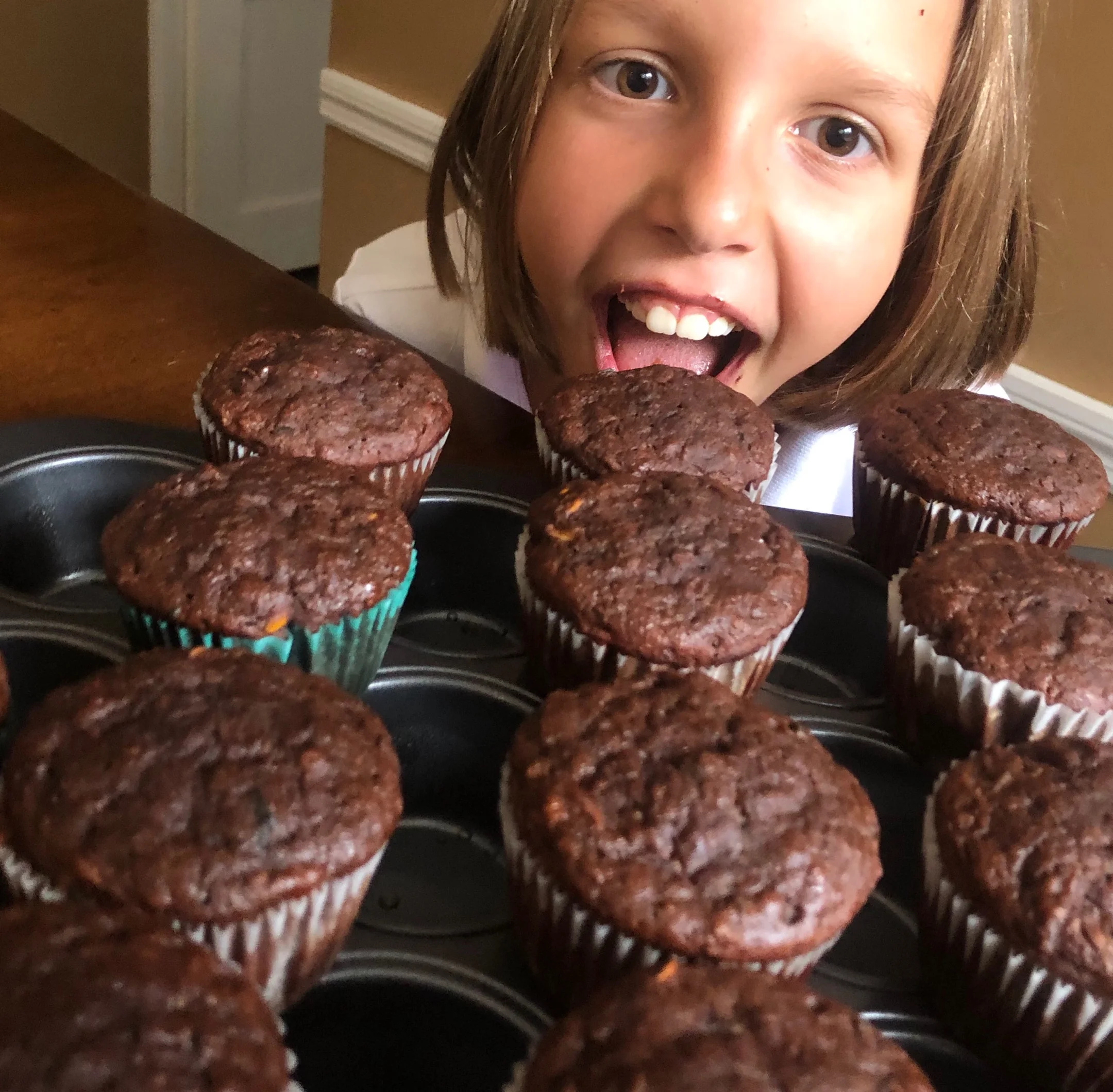 RECIPE: Chocolate chip muffins (with bananas and zucchini)