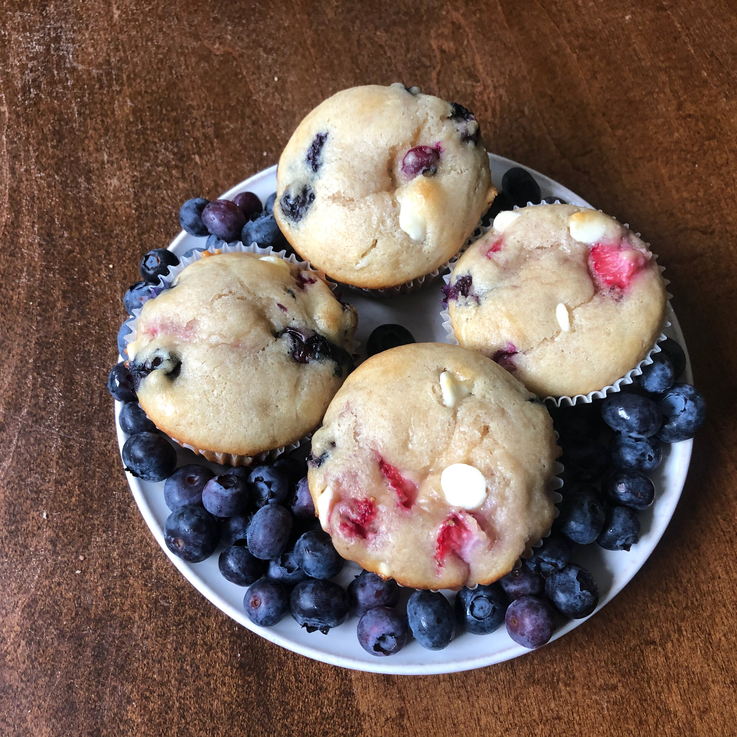 Recipe: Red, White, and Blue Muffins