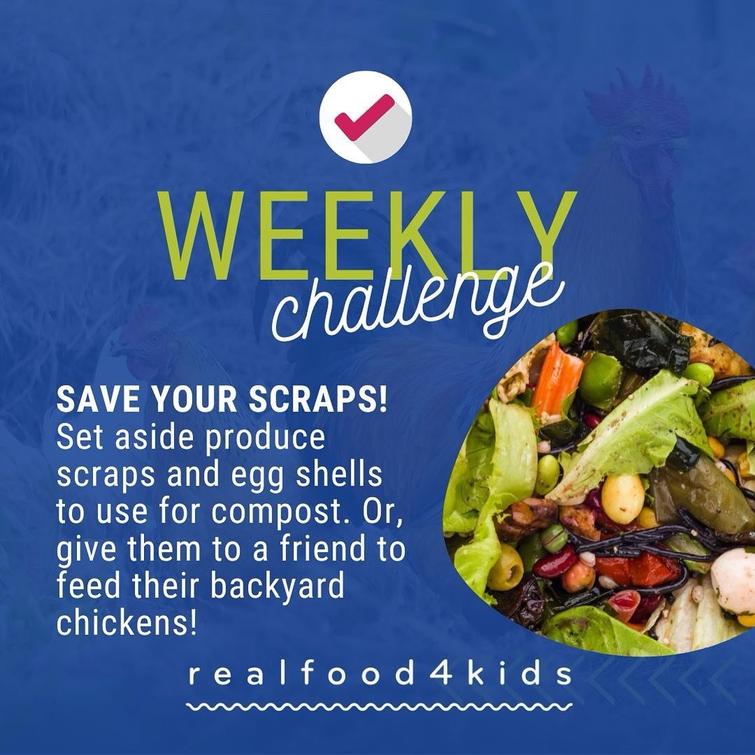 Save those scraps! Food scraps such as produce, egg shells, and coffee grounds are great for making compost or feeding animals. 

Composting is a natural process of recycling organic matter into a valuable fertilizer to enrich the soil. It&rsquo;s a 