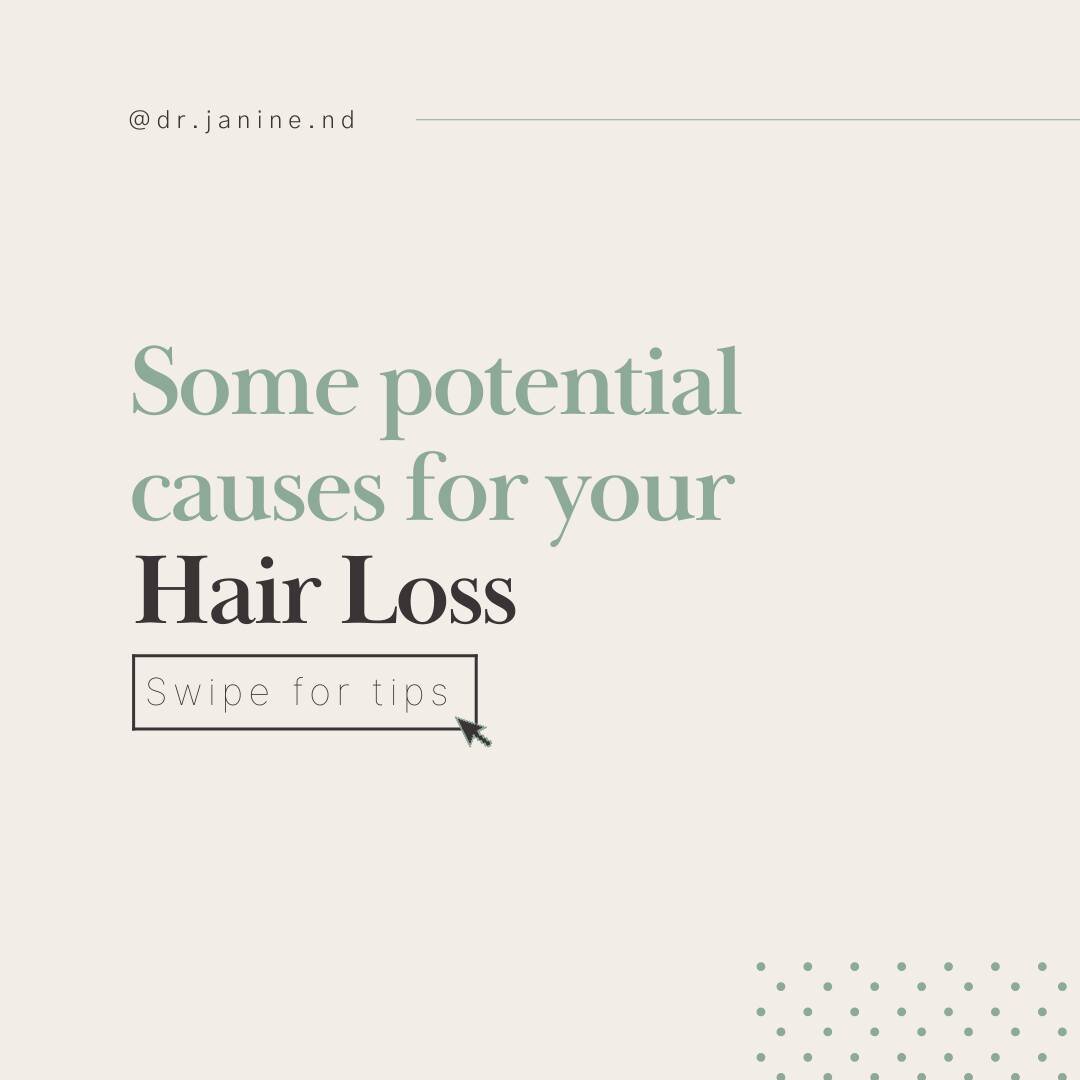 Earlier this week we talked about hair loss, wo what are some possible causes?

Nutrient deficiencies: Your hair follicles are very sensitive to iron and vitamin D deficiency. When these nutrients are low we will see more hair shedding as your body p