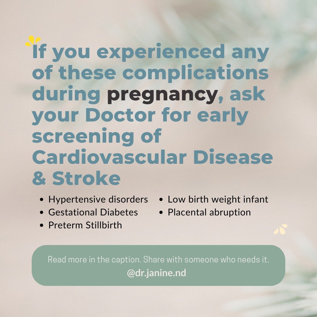 Health concerns that came up in your pregnancy can have implications in terms of your long-term health and disease risk. 
We know that those who had complications such as hypertensive disorders of pregnancy, gestational diabetes, preterm birth, still