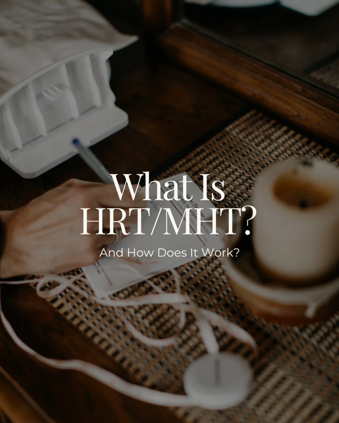 The last 6 or so weeks we&rsquo;ve talked about phases of the menstrual cycle and what we&rsquo;re looking for, and what an IUD or oral contraceptive do.

So now where does HRT/MHT (hormone replacement therapy or menopausal hormone therapy) fit in? T