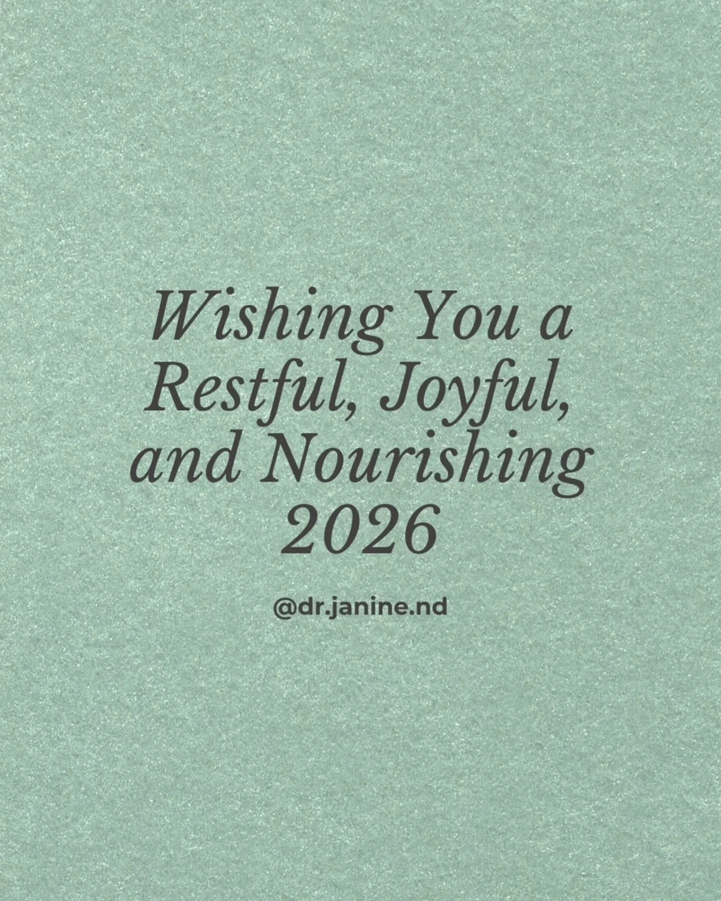 Wishing you a peaceful and nourishing holiday season. May your days be filled with rest, joy, and moments that support your mind, body, and spirit. 

Grateful for the privilege of supporting your health this year.  Here&rsquo;s to more healing and gr