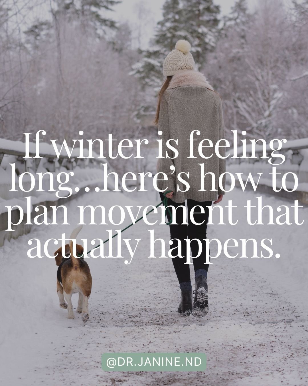 When mood dips, we don&rsquo;t need more pressure.
 We need fewer barriers.

Tiny, planned movement can be a powerful mood shift, especially in the winter months when daily movement naturally decreases.

Try scheduling 5 minutes today. Keep it simple