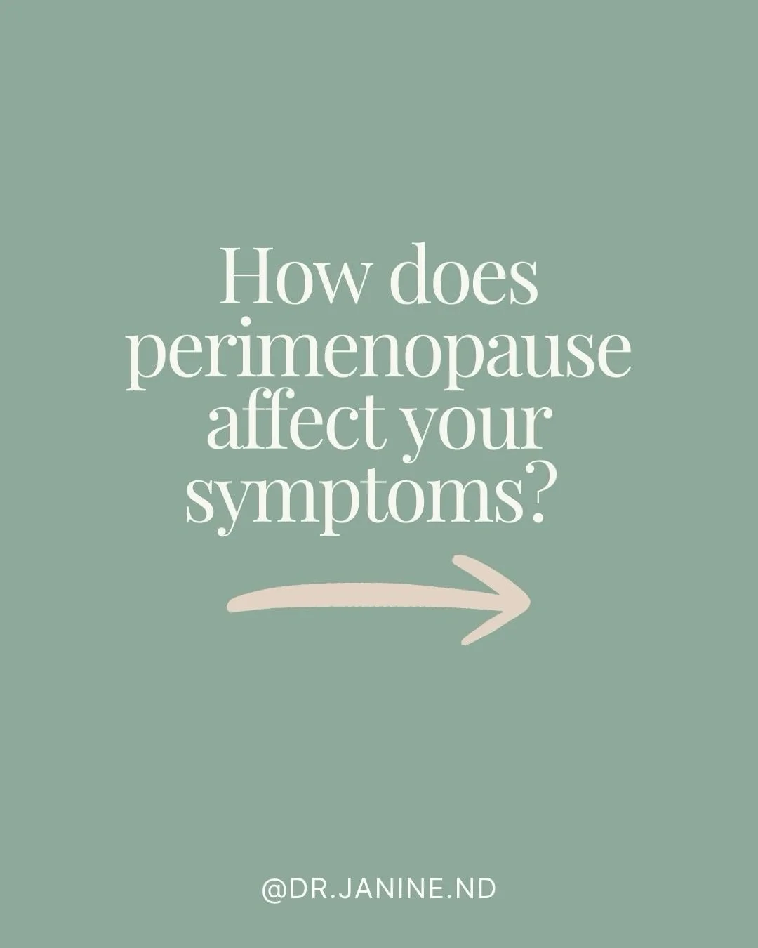 How does perimenopause affect your symptoms? Your symptoms can vary drastically from month to month:

➡️With ovulation: Expect more classic premenstrual symptoms like mood swings, bloating, and breast tenderness.
➡️Without ovulation: You might experi