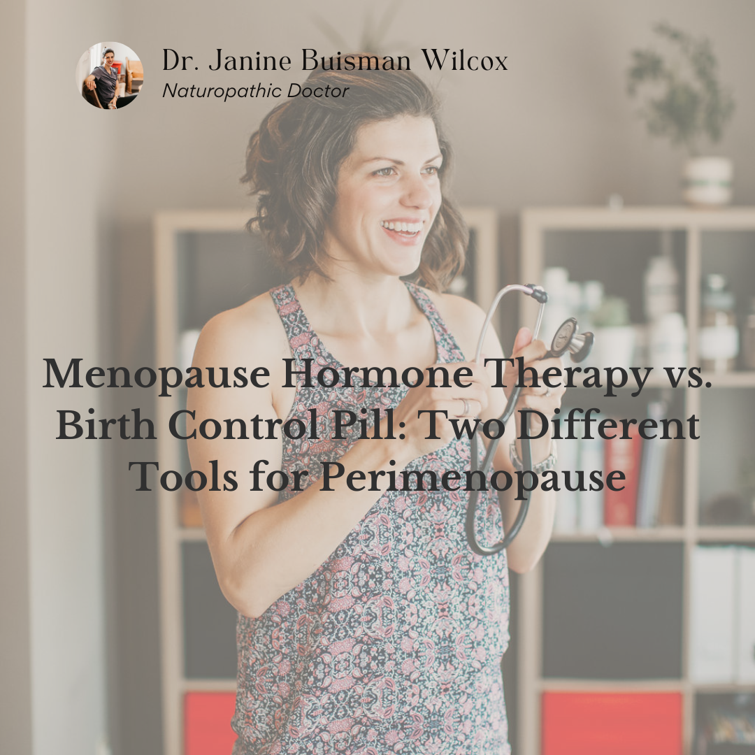 Menopause Hormone Therapy vs. Birth Control Pill: Two Different Tools for Perimenopause