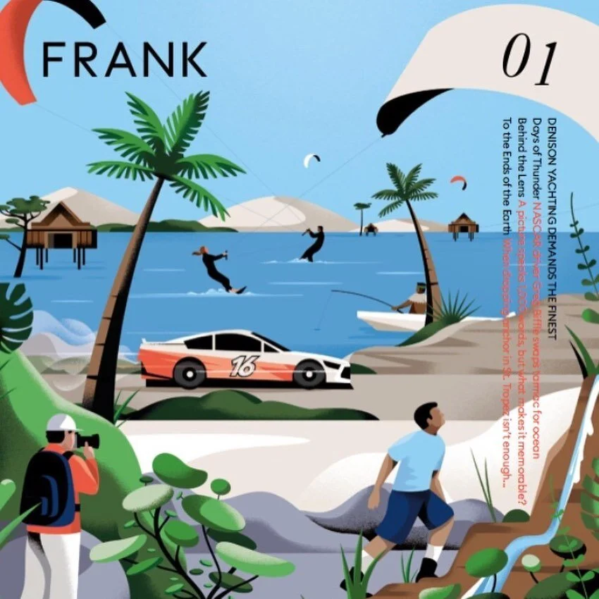 **FRANK magazine** I&rsquo;m proud to have been one the first contributors to this new magazine for Denison Yachts edited by the super talented @julesyzaltz . There&rsquo;s a dynamic mix of refreshing content and loads of articles on ocean conservati