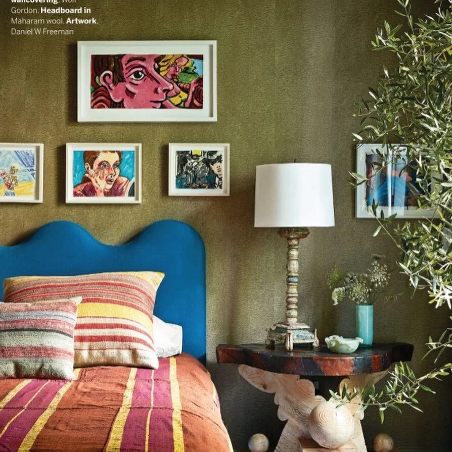**High contrast** Wes Gordon and Paul Arnhold went from a minimalist white apartment to this wonderland of colour and print designed by Stephen Sills. Highly original! Read about it in the July issue of Homes &amp; Gardens. 
.
.
.
#homesandgardens #n