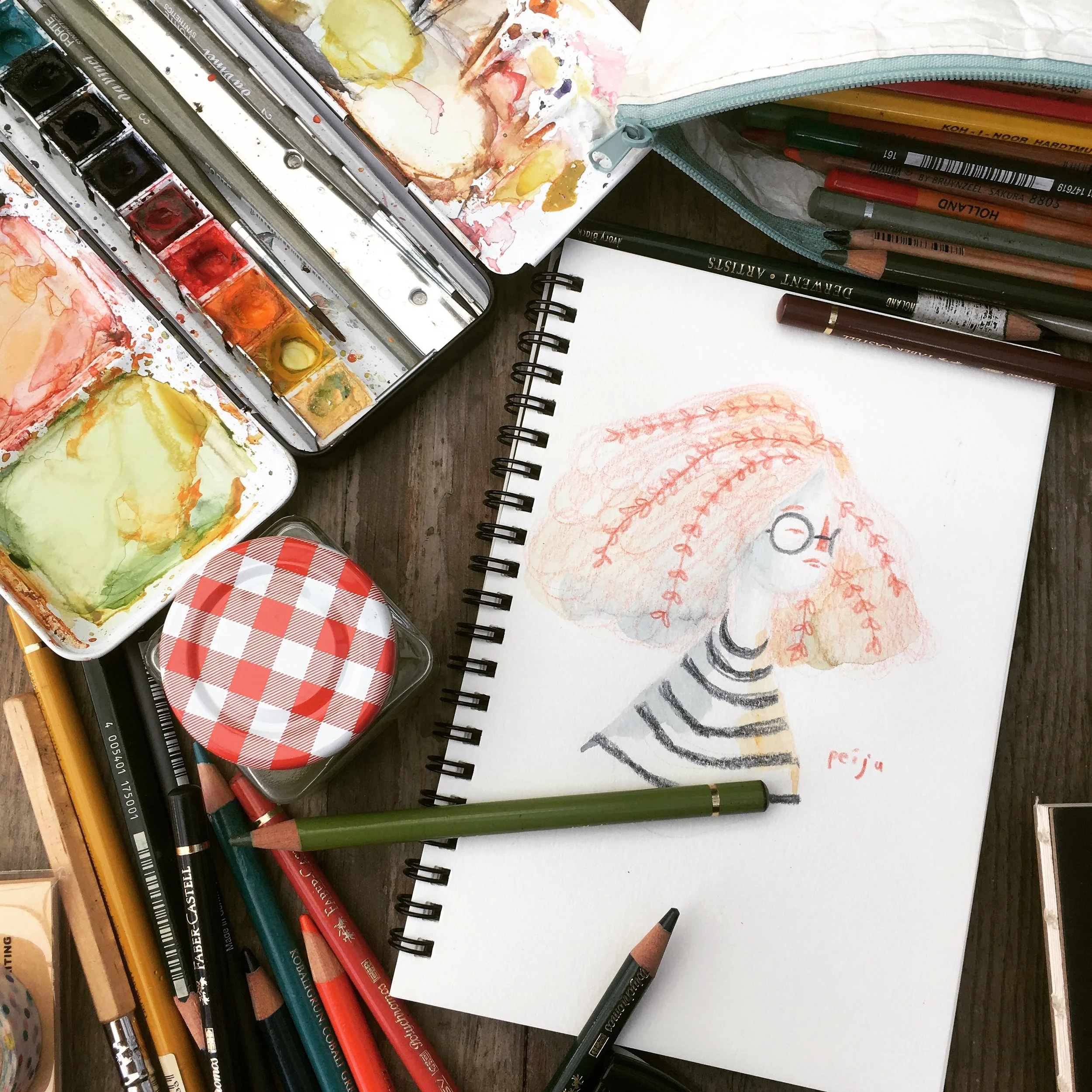 活動/ 週末午後在陽台上的似顏會 / The Afternoon Portraits Drawing Session on the Balcony 
