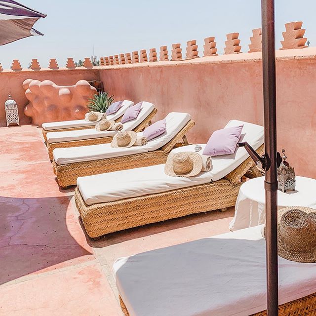 Beauty Traveling in #Morocco with @atwbeauty has officially begun! Starting my day on the roof of our Riad @riadzamzam then we&rsquo;re off to a traditional Hamman for a true Moroccan beauty experience 😍😍😍