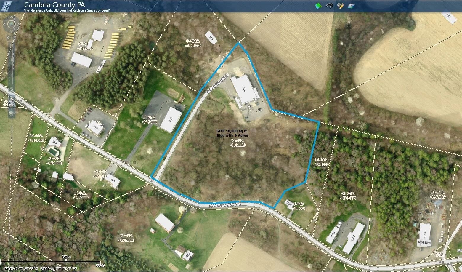 Aerial Tax Map UZ Olympia Lane.JPG