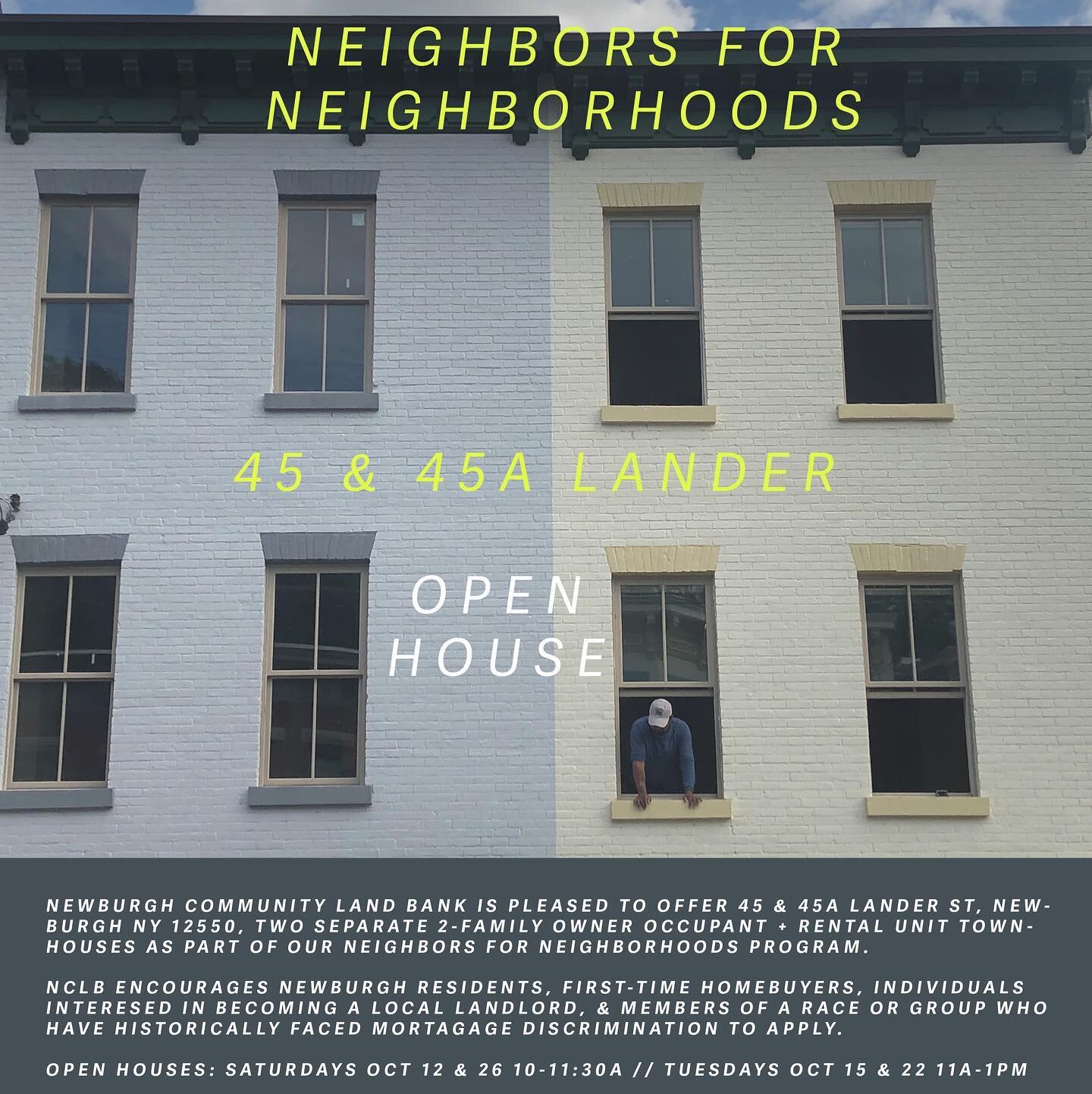 🥁Excited to announce the much anticipated completion of 45 &amp; 45A Lander offered as part of our Neighbors for Neighborhood program. Applications now available and Open Houses scheduled starting this Saturday! check link ☝️