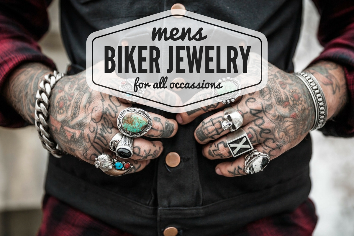 Motorcycle Bracelet Set Biker Jewelry