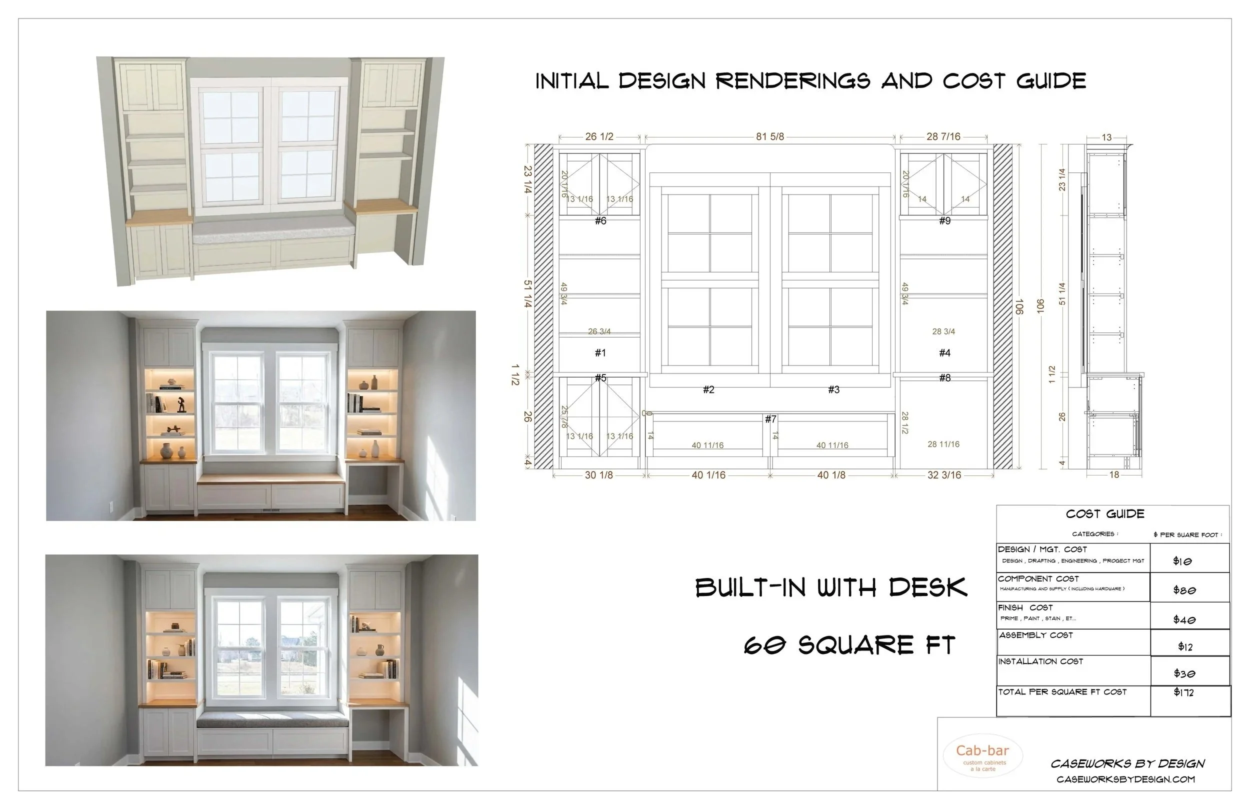 Initial Design and Renderings Service - Small (50-100 square feet)