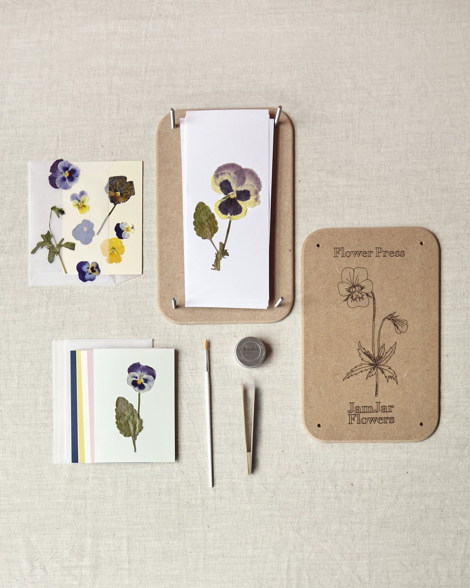 Large Wooden Flower Press Kit - Create Botanical Art & Hand-Made