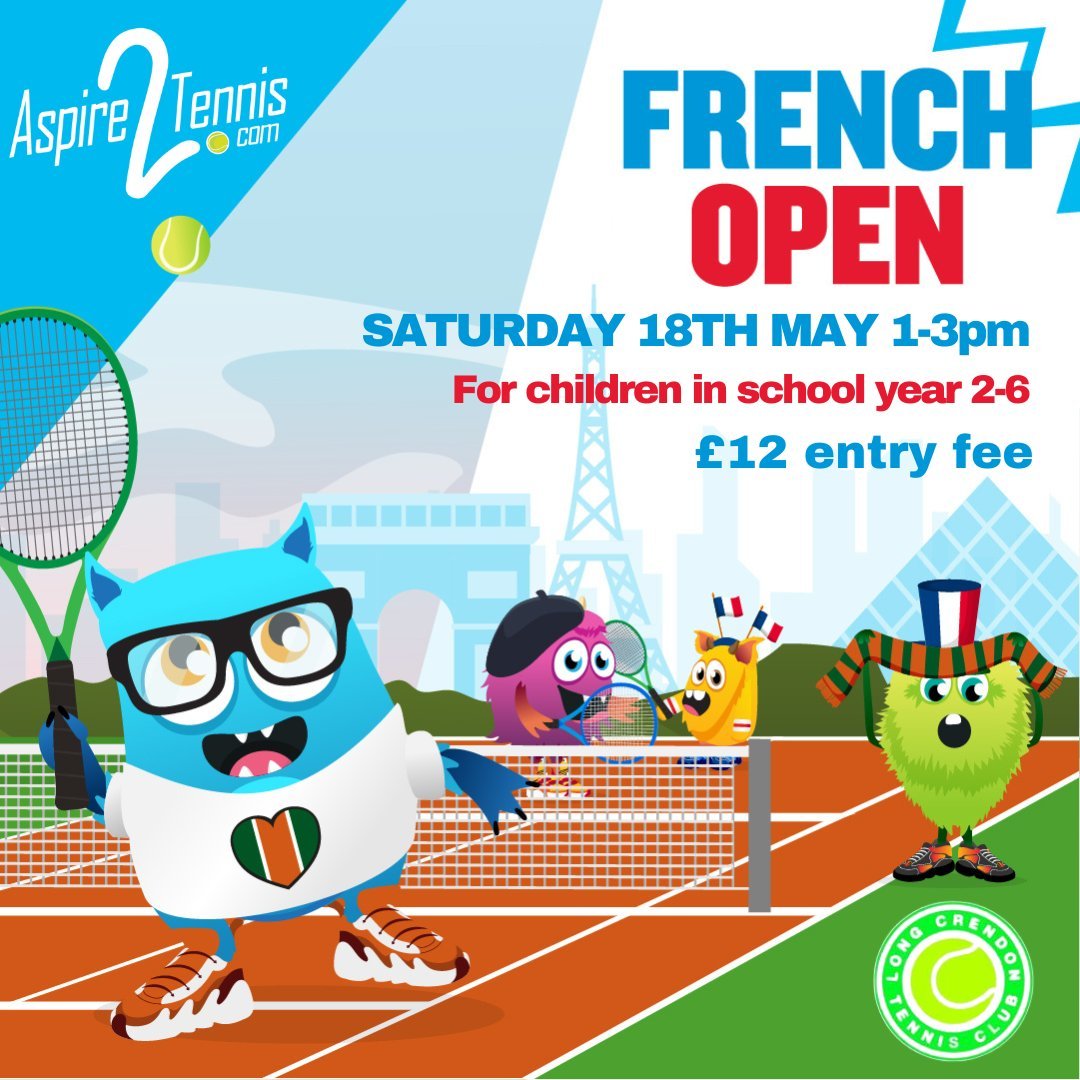 🎾 IT&rsquo;S TIME TO TEAM UP! 🇫🇷

Come and have a magnifique time at our French Open themed team tennis competition! 🎾

This competition is open to all - we welcome players who are new to competing as well as experienced players to join in the fu