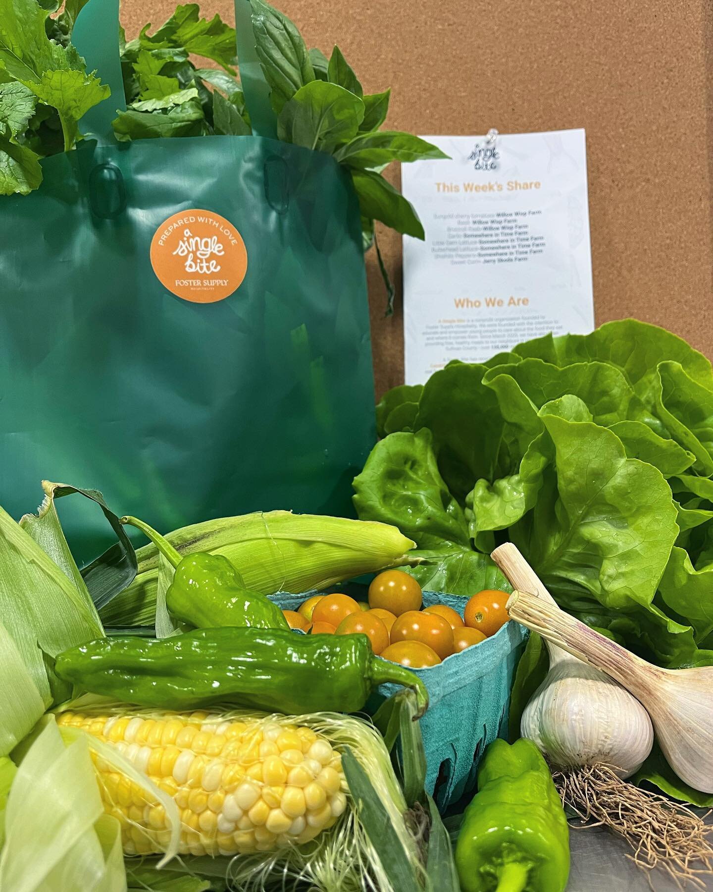 Real Food for Real Families! Today marks the first day of A Single Bite&rsquo;s Employer-Sponsored CSA. Local employers chose to prioritize the health of their staff and subsidized an 8-week long CSA program for their workers- conveniently delivered 