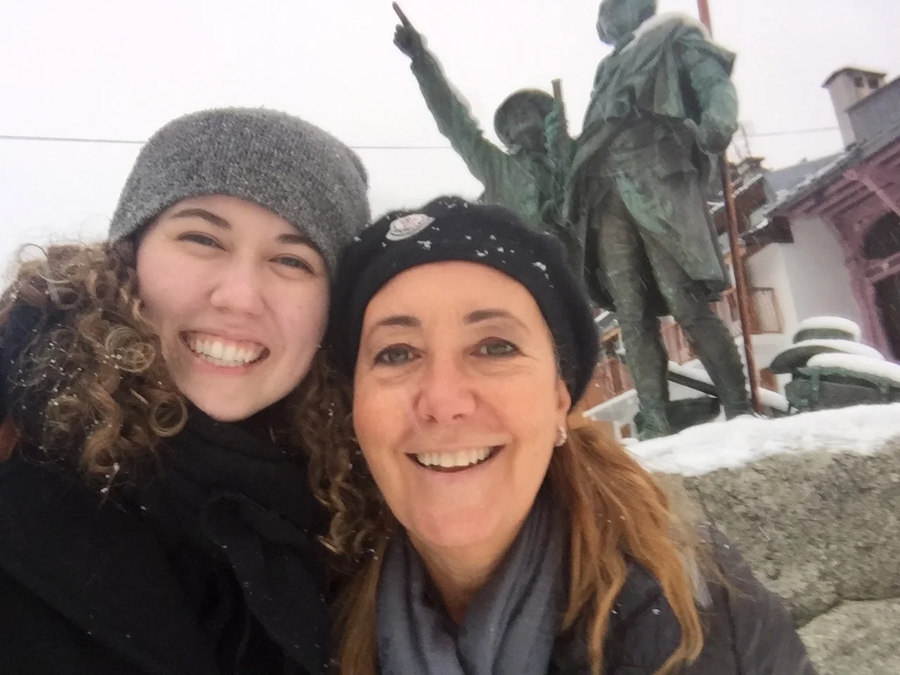 My host mom and I in Chamonix