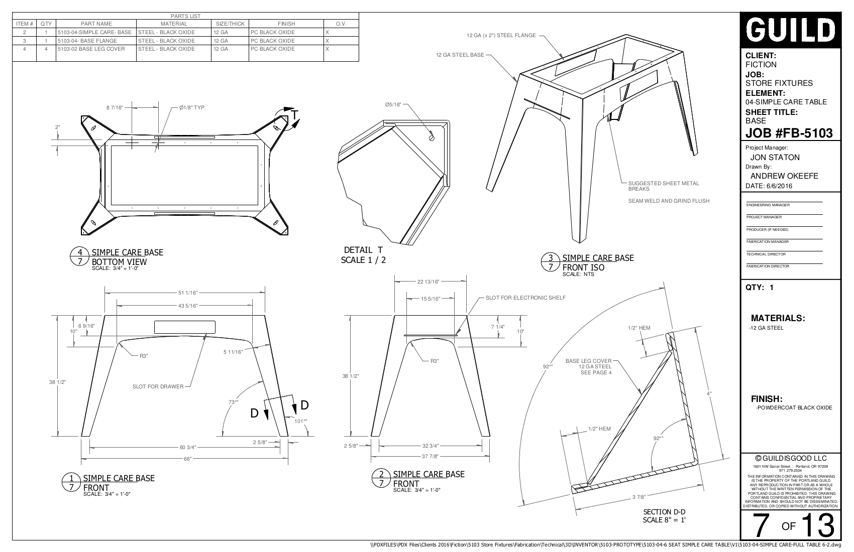 Retail Table