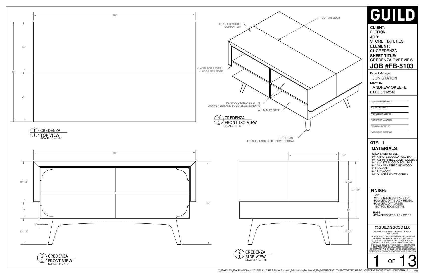 Retail Credenza