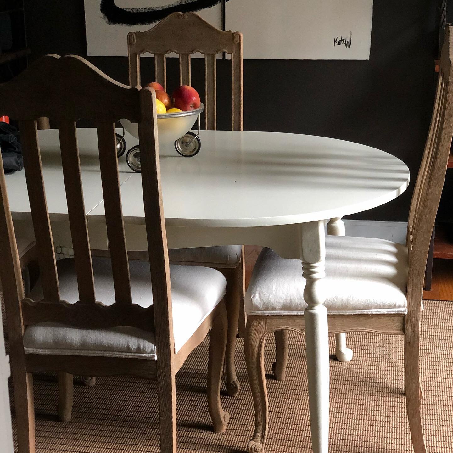 Occasionally...I buy things for myself. Like these gorgeous 1950&rsquo;s dining chairs from Belgium. #shwunghome #wannemacherinteriors #diningroom #love