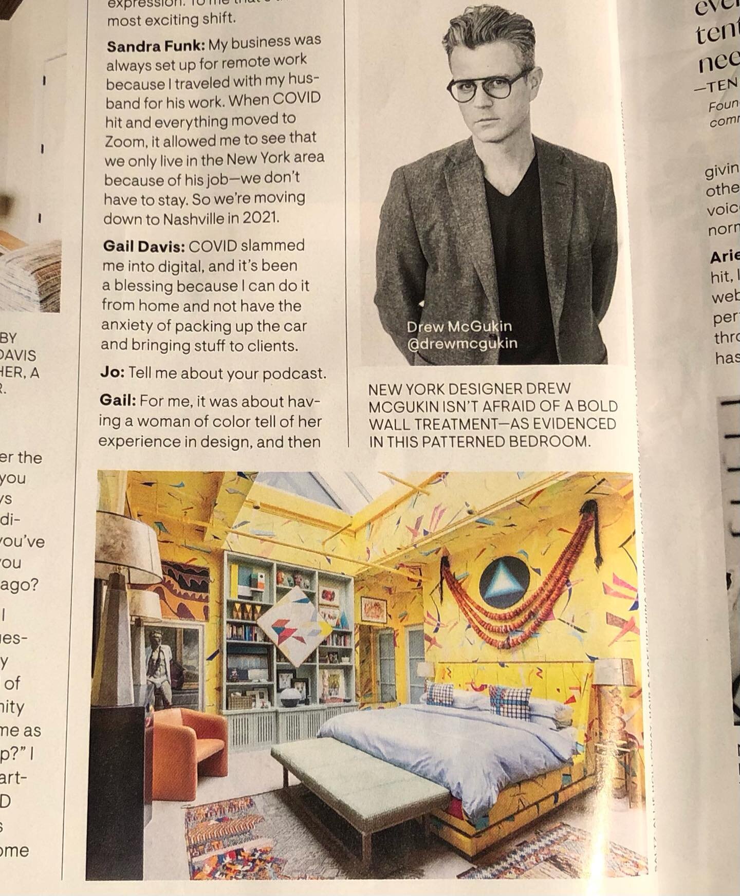 Things are looking up for the end of the year. Election is over, and then I open my latest @housebeautiful  and I&rsquo;m greeted by @drewmcgukin &lsquo;s sweet face . Being greeted by friendly faces is the way I want to wrap up 2020❤️