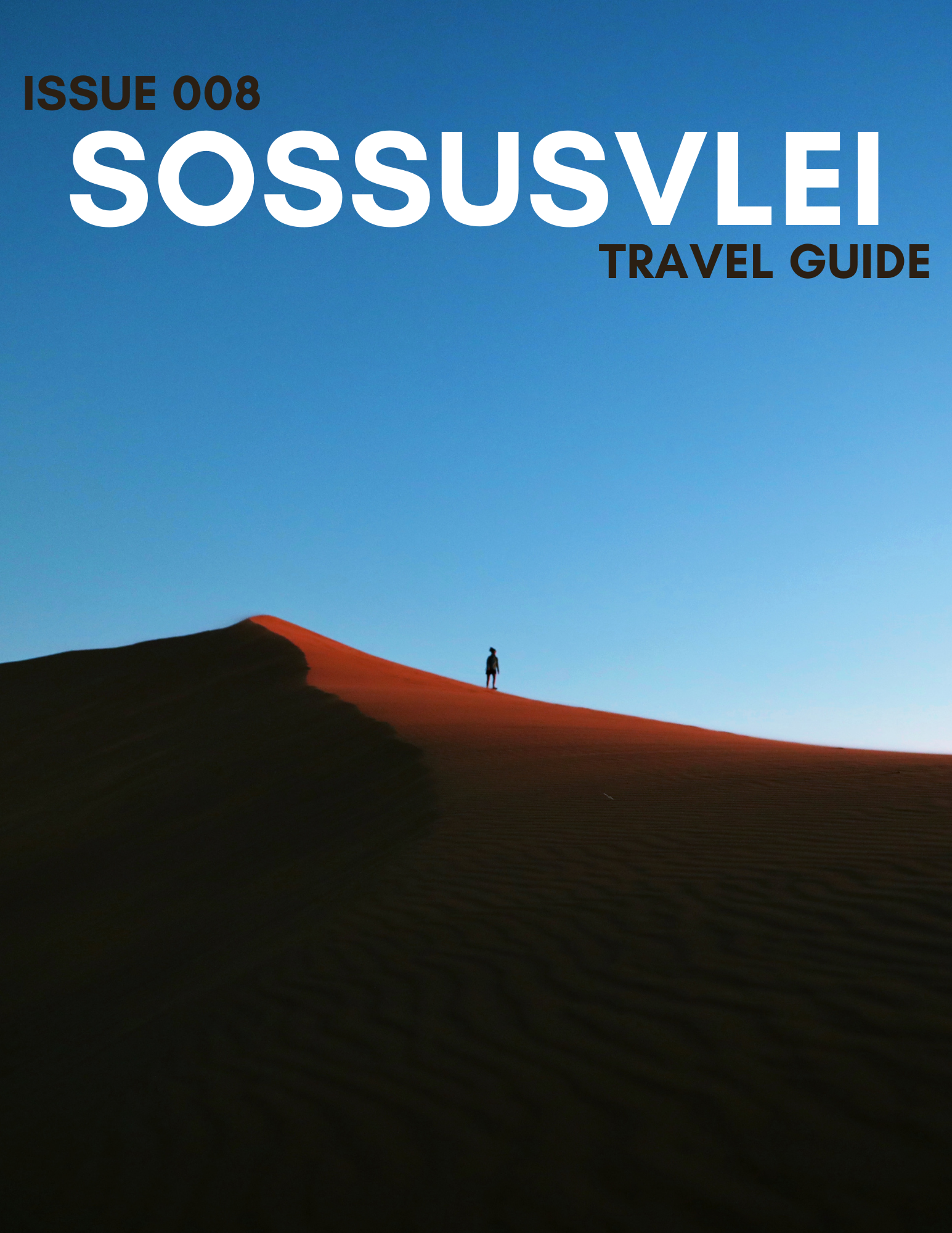 Sand Dune 45 at Sossusvlei Namibia with figure walking dune