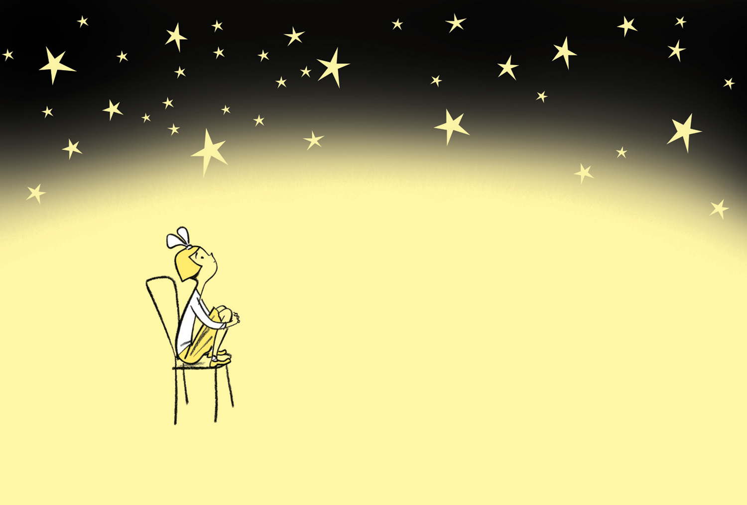 click upper right corner of images to enlarge above: Margot gazes up at the stars for a long time, contemplating the earlier events of the day...