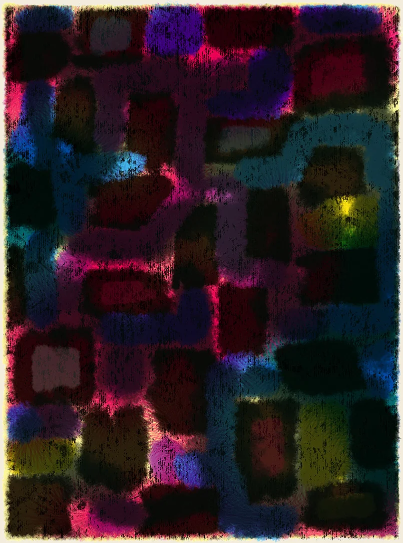 Glimmer -rug design/preliminary drawing Steven Salerno © 2019