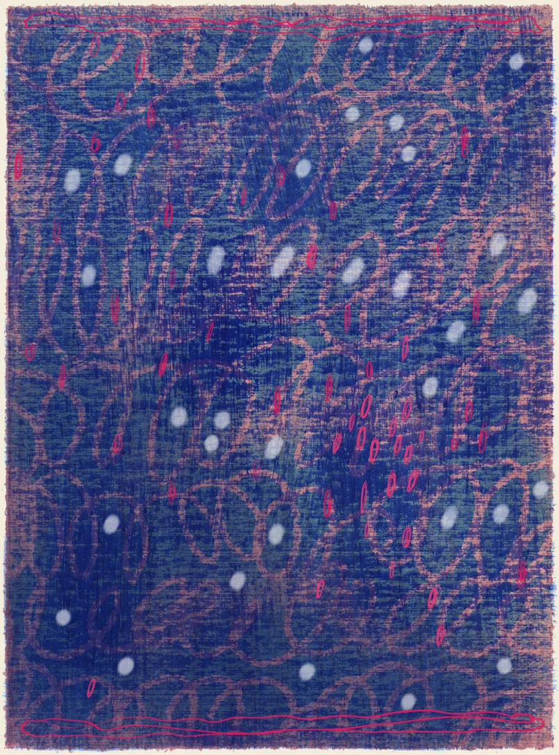 Teeming -rug design/preliminary drawing Steven Salerno © 2019