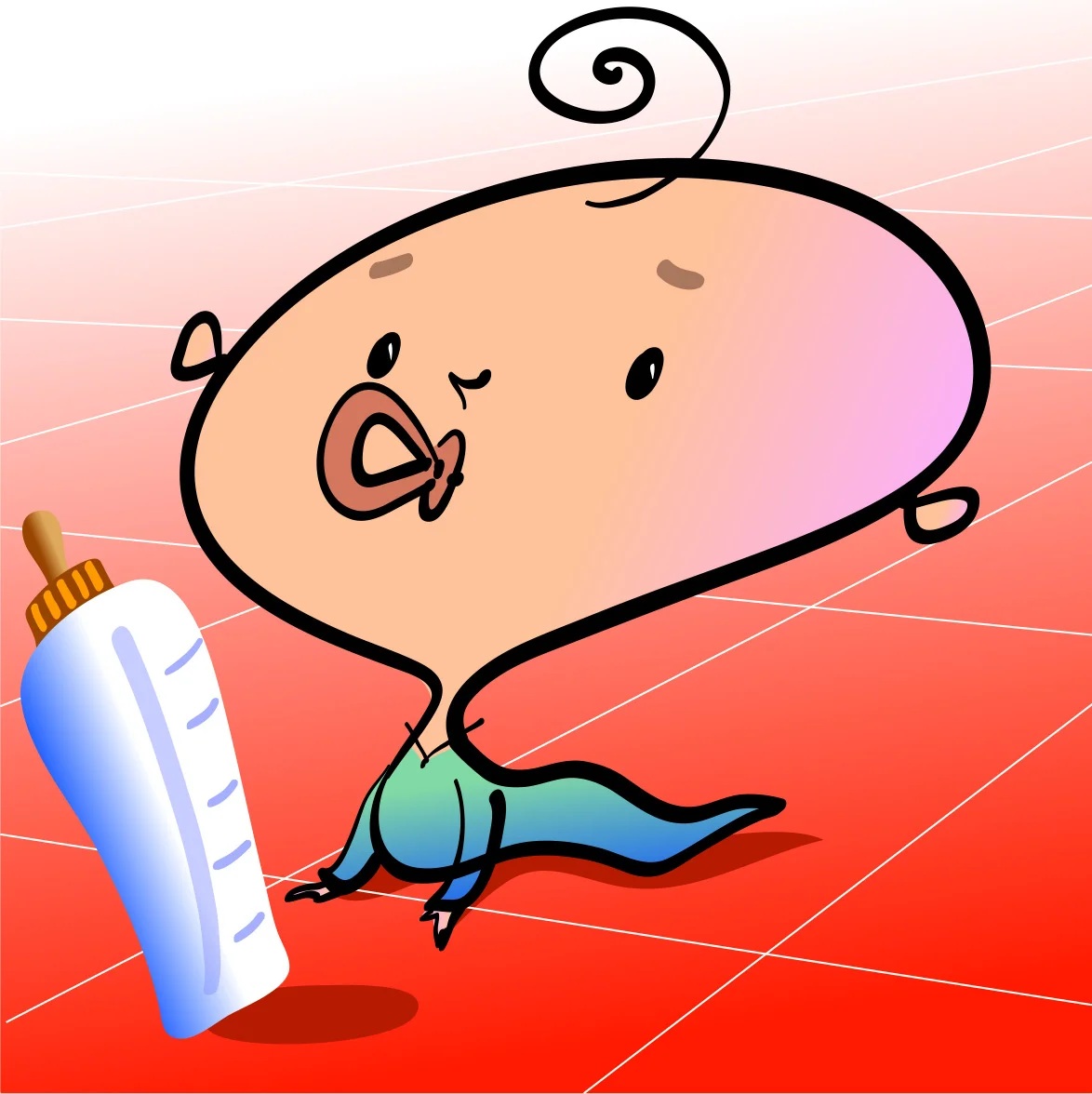 Baybee -cartoon character design by Steven Salerno