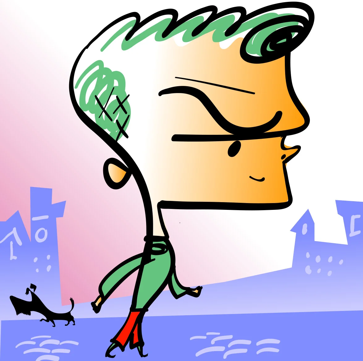 Swen -cartoon character design by Steven Salerno
