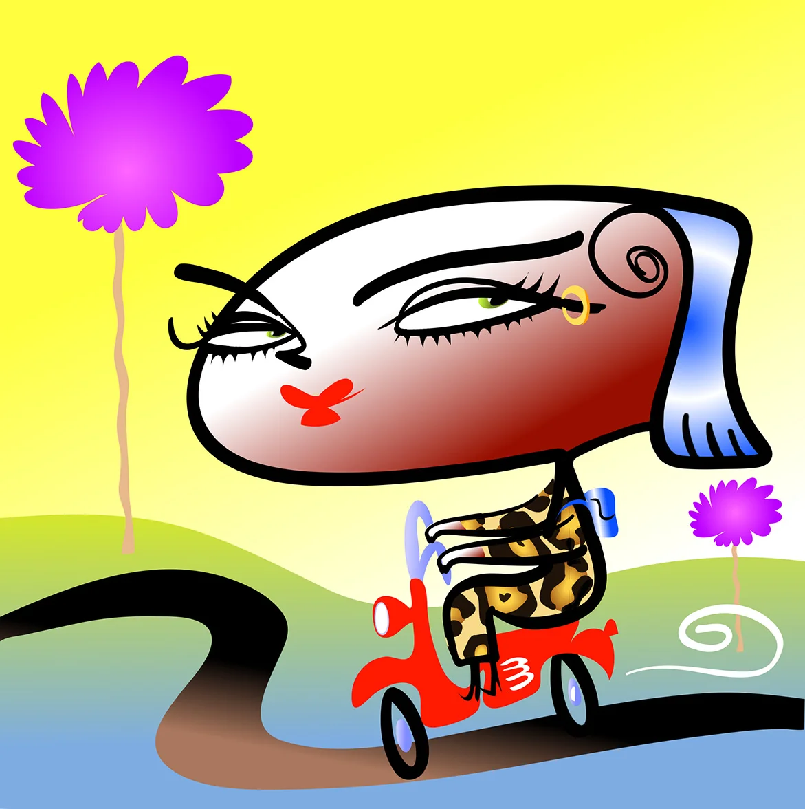 Nasteena -cartoon character design by Steven Salerno