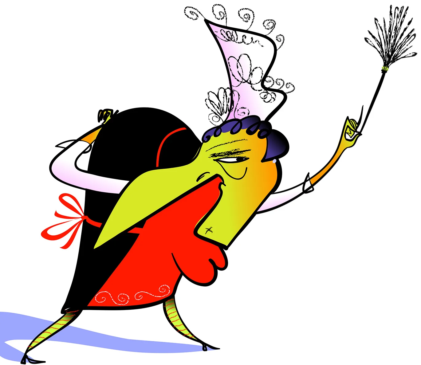 MadMaid -cartoon character design by Steven Salerno