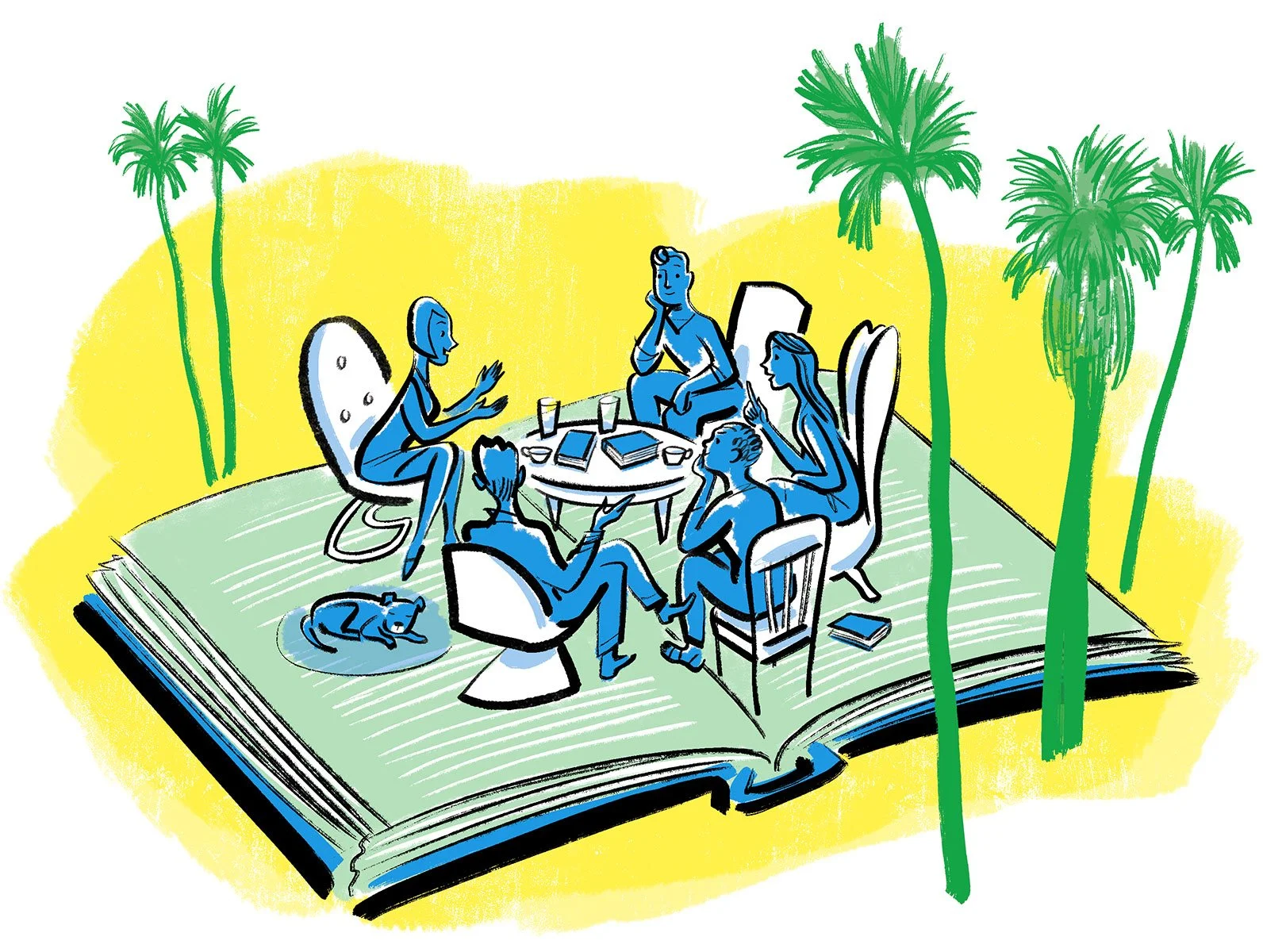  click upper right corner of images to enlarge   Book Club/ Palm Springs Life, BE WELL issue 