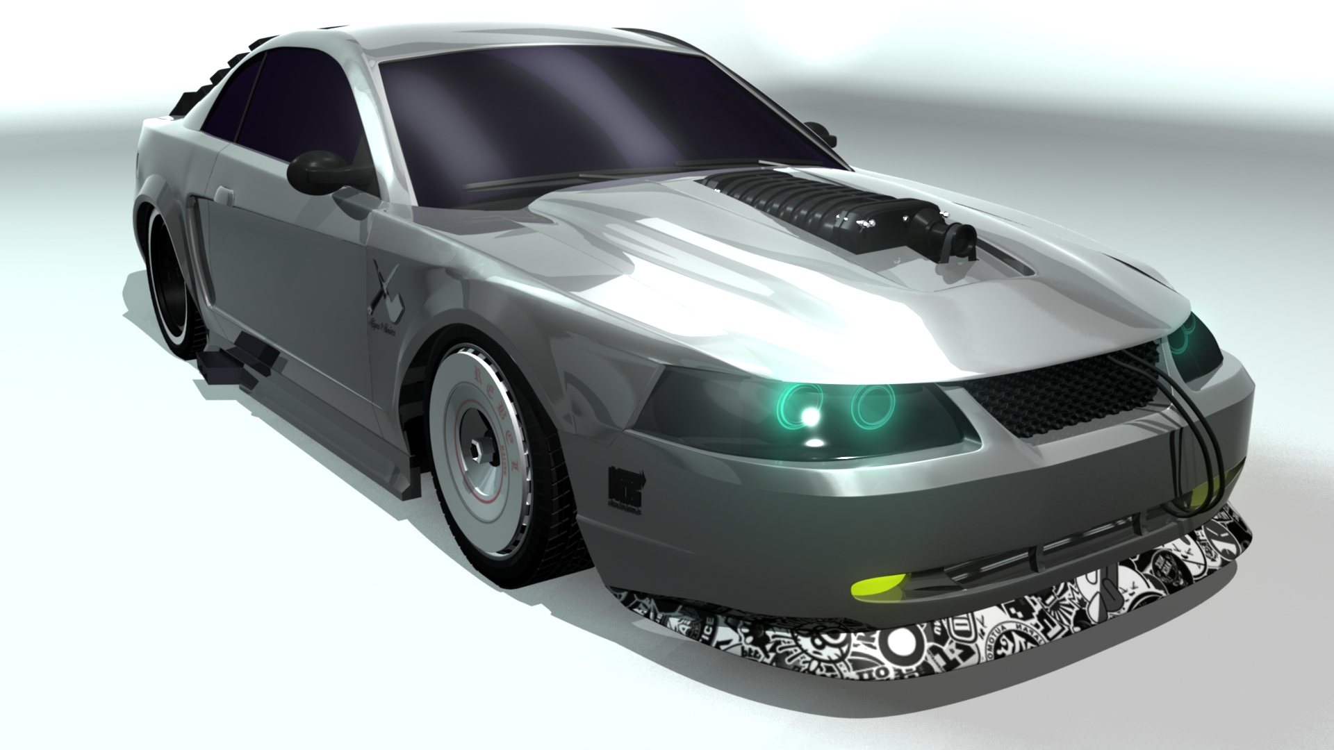 New Edge Mustang — 3D Works By Brian Gazcon