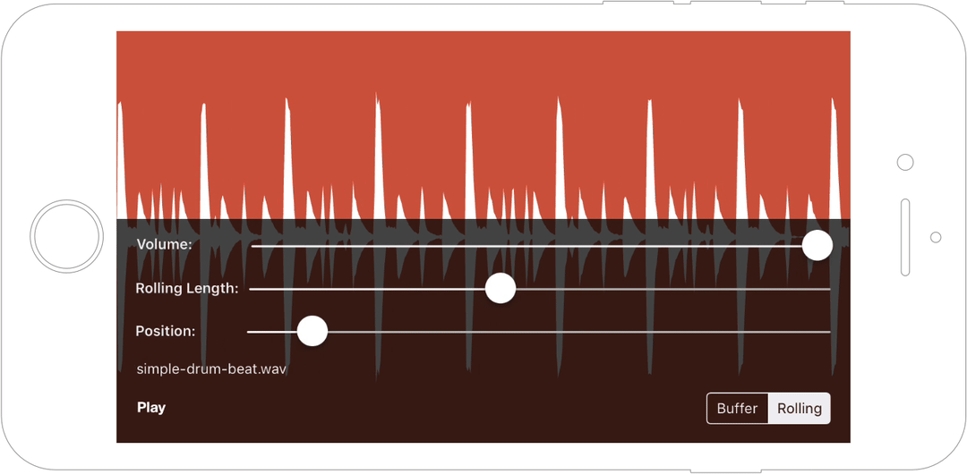 Playing an audio file on iOS using the EZAudioPlayer (internally using the EZAudioFile and EZOutput )
