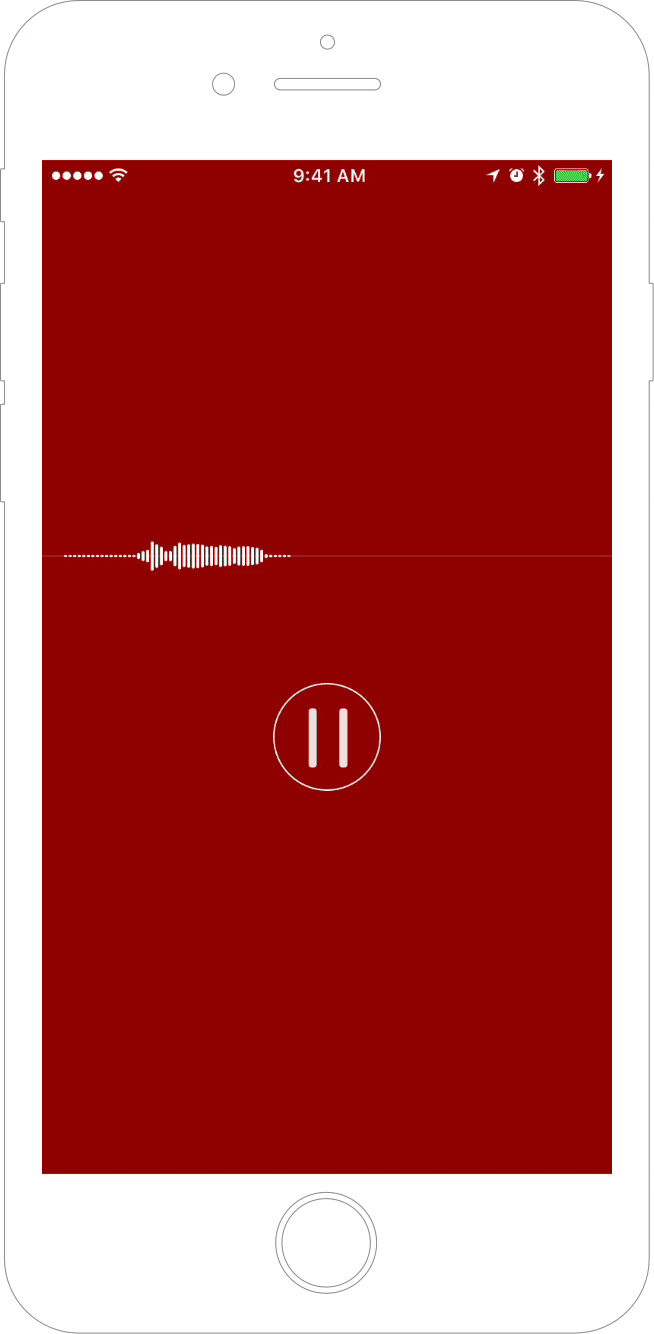 Segmented Audio Waveform
