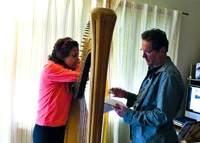 Preparation for music therapy workshop.