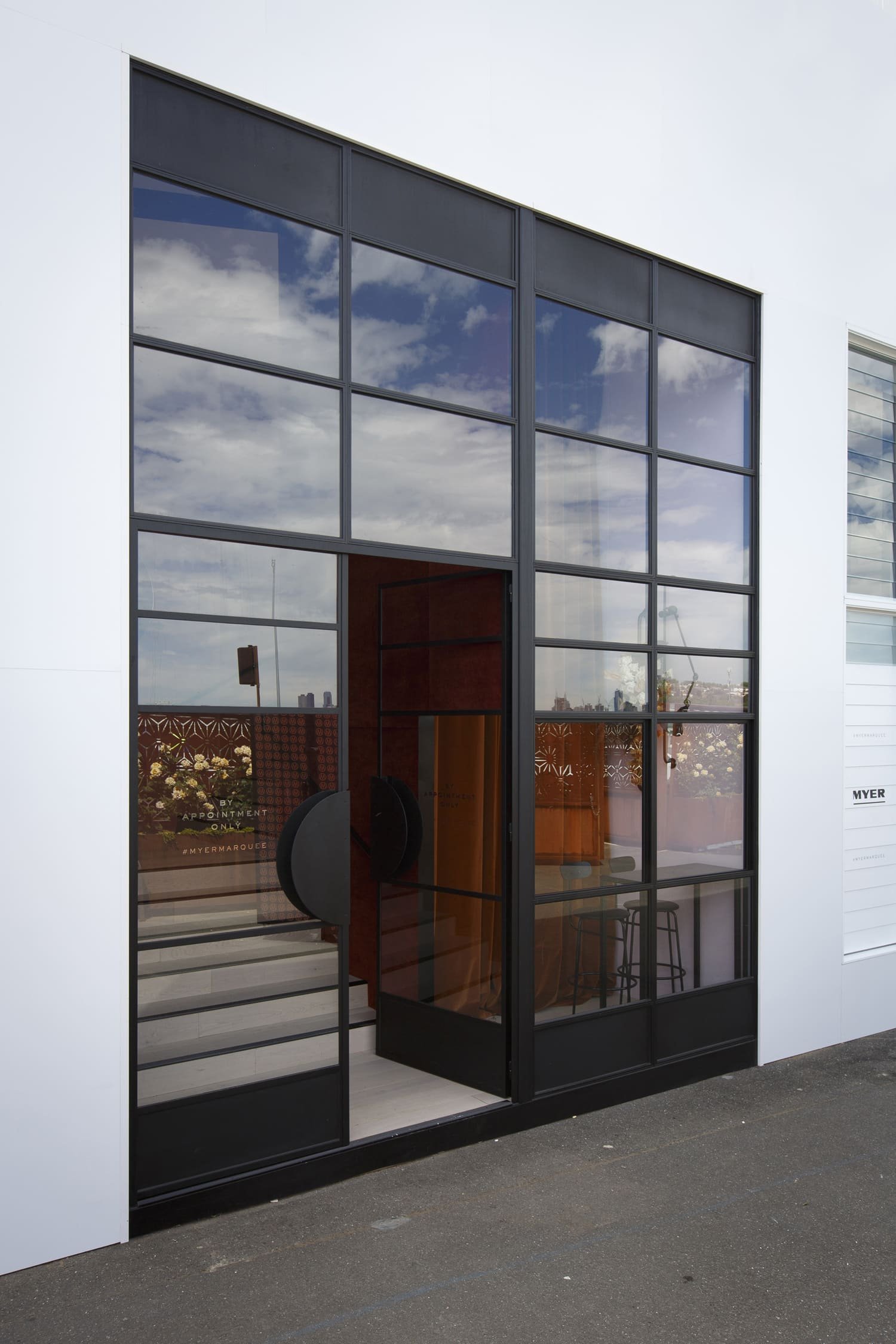 Spring Racing Carnival Double Doors With Fixed and Lift Up Windows