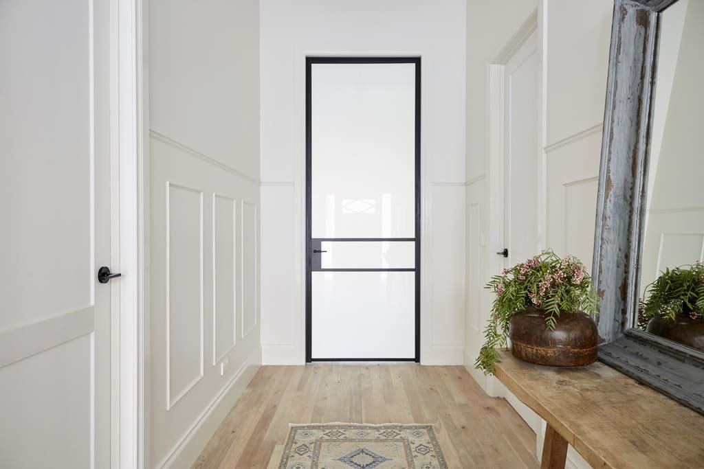 The Block 2017 Winners Hallway Single Door Glazed With Opaque Glass