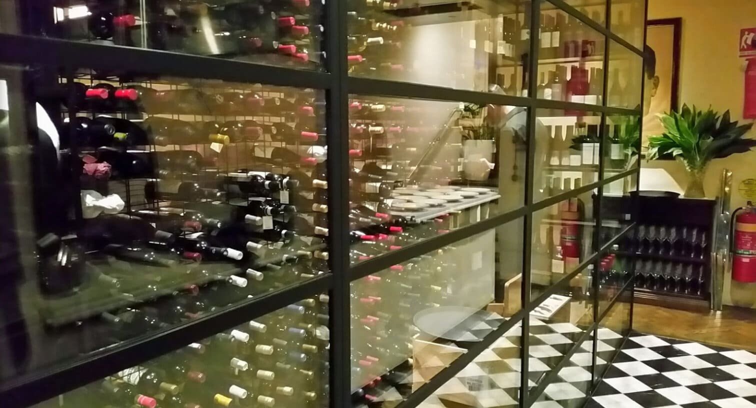 Porteno Restaurant Fixed Windows For Internal Wine Room