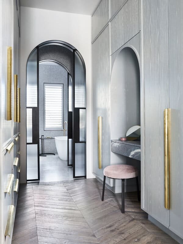 Arched Double Sliding Doors
