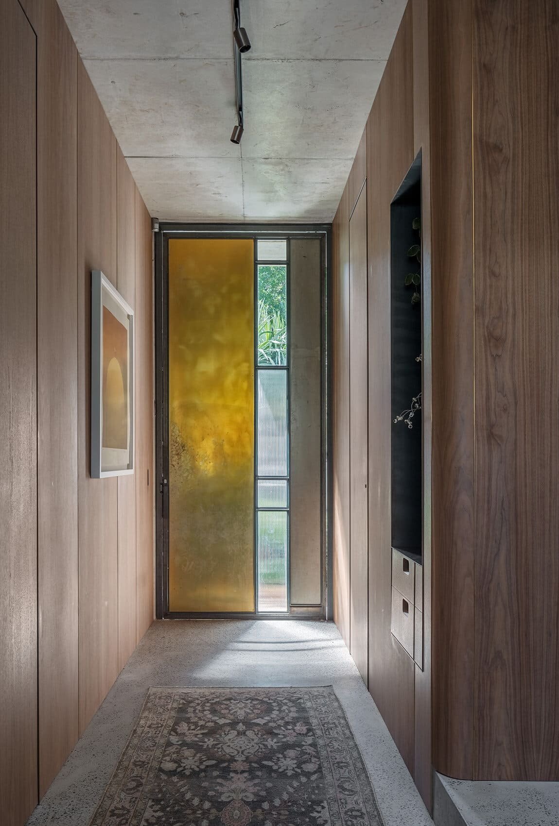 Private Residence Custom Designed Hallway Single Door